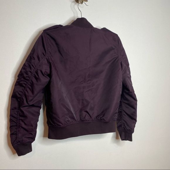 Aritzia Talula Plum Whitby Quilted Bomber Jacket - Picture 7 of 14